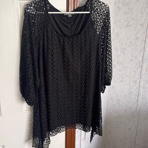 Black lace top
